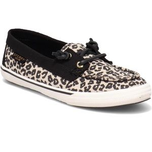 Sperry Leopard Print Boat Shoes